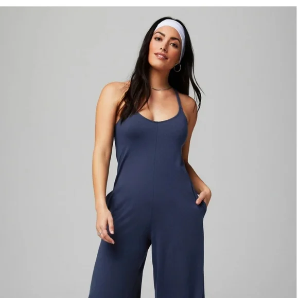 Fabletis Cloud Jersey Wide Leg Jumpsuit - Picture 2 of 4